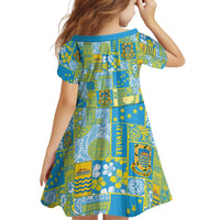 Tuvalu Manuia te Kilisimasi Family Matching Summer Maxi Dress and Hawaiian Shirt Pacific Patchwork Xmas Vibes - Polynesian Pride