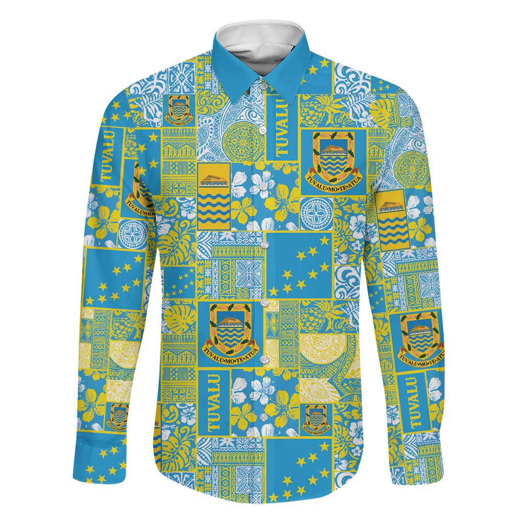 Tuvalu Manuia te Kilisimasi Family Matching Summer Maxi Dress and Hawaiian Shirt Pacific Patchwork Xmas Vibes - Polynesian Pride