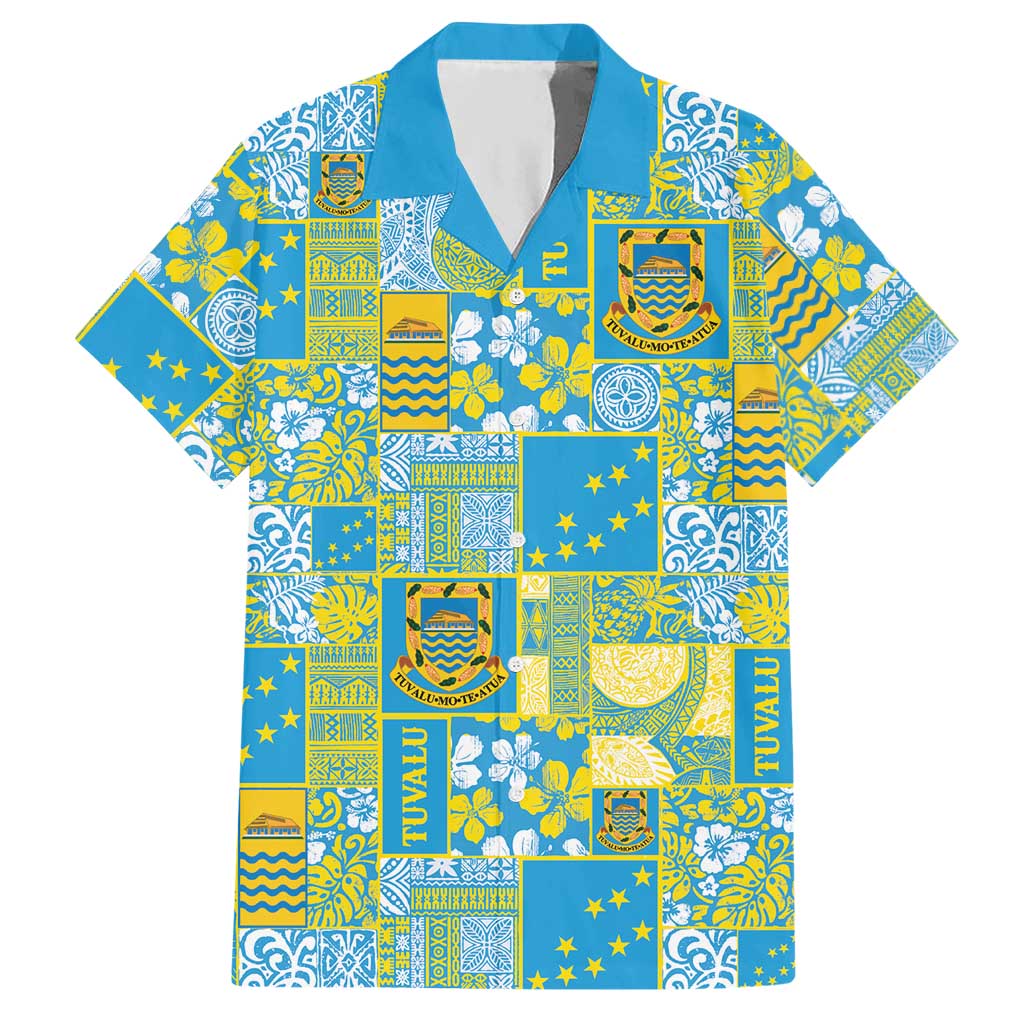 Tuvalu Manuia te Kilisimasi Hawaiian Shirt Pacific Patchwork Xmas Vibes - Polynesian Pride