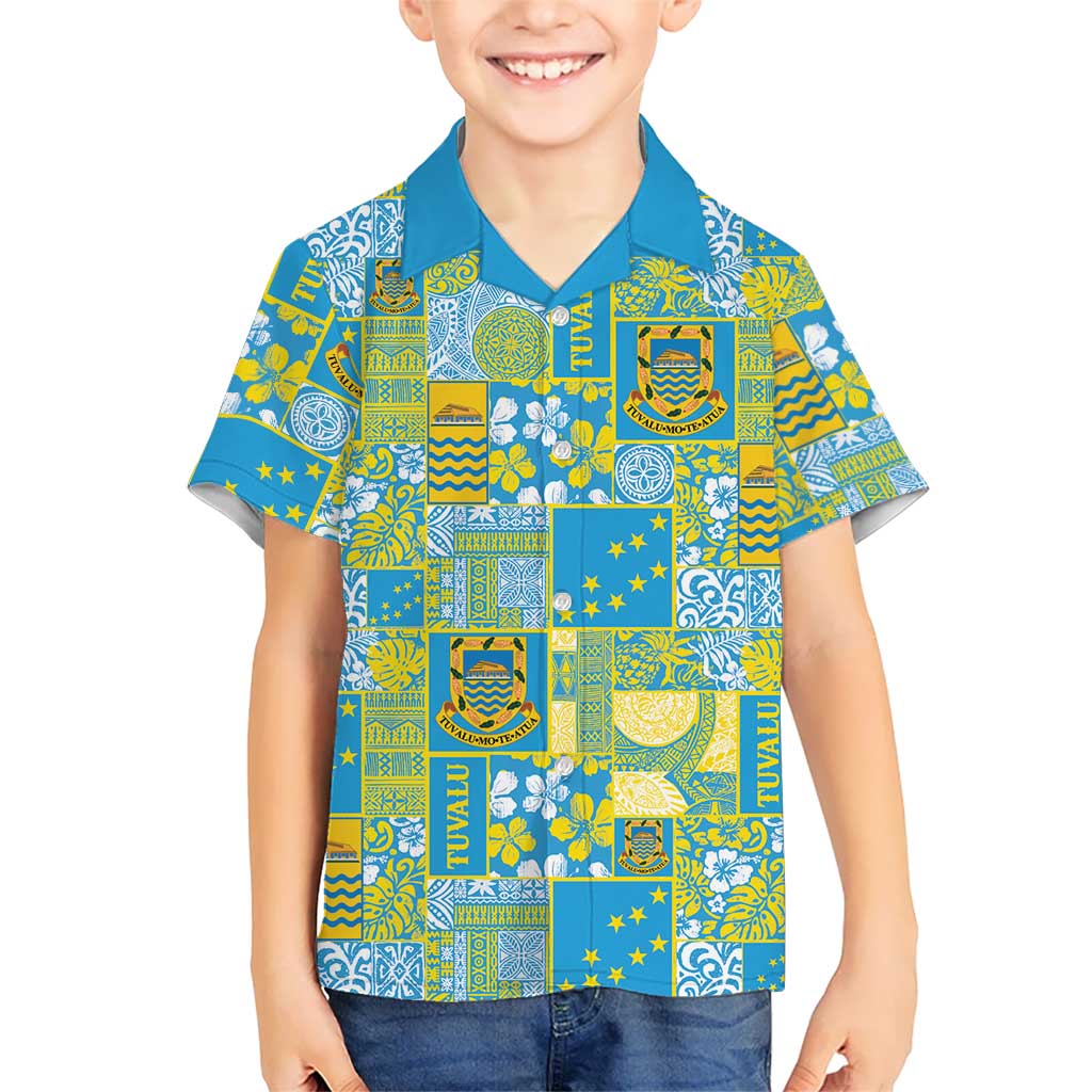 Tuvalu Manuia te Kilisimasi Hawaiian Shirt Pacific Patchwork Xmas Vibes - Polynesian Pride