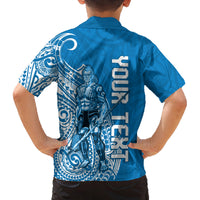 Yap Day 1 March Family Matching Off Shoulder Long Sleeve Dress and Hawaiian Shirt Micronesia Yapese Warrior LT9 - Polynesian Pride