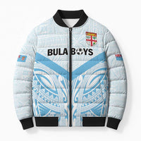 Fiji Football Custom Bomber Puffer Jacket Bula Boys Go Champions - Polynesian Pride