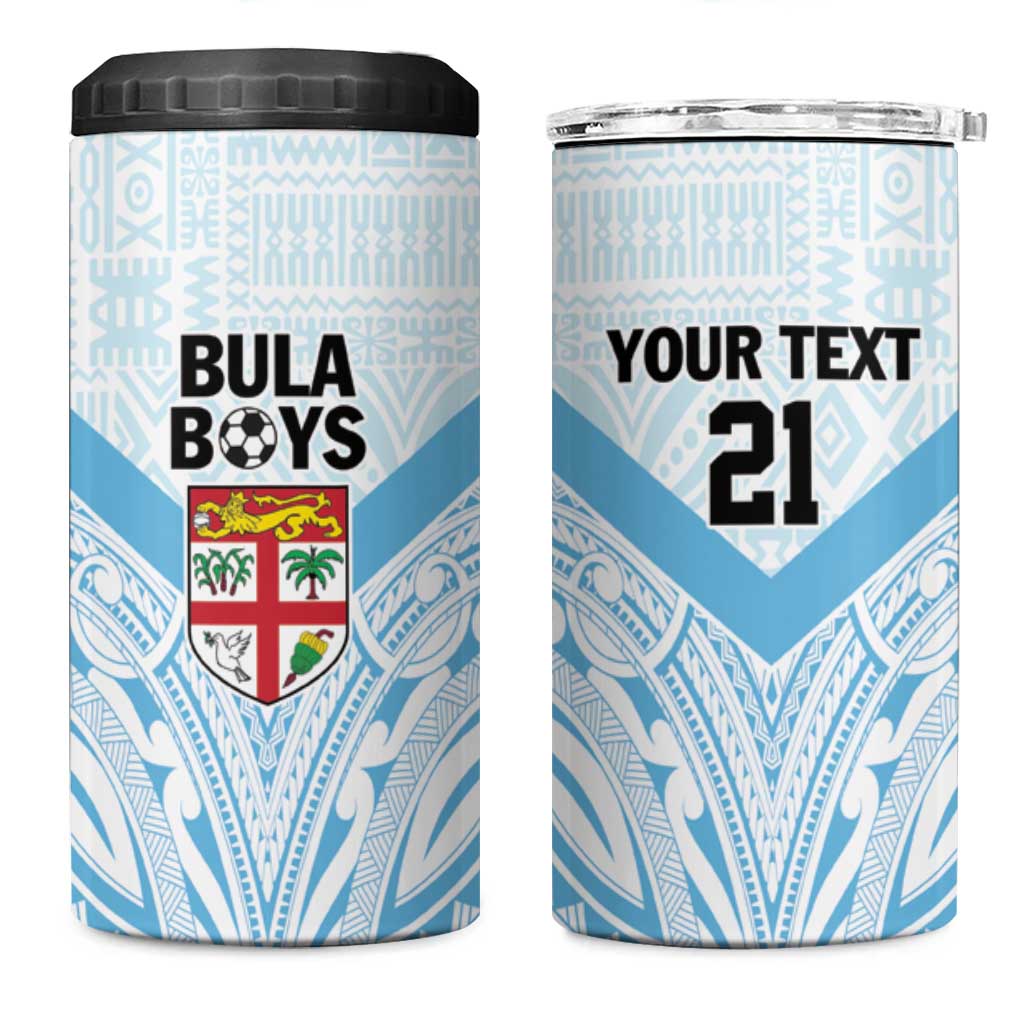 Fiji Football Custom 4 in 1 Can Cooler Tumbler Bula Boys Go Champions