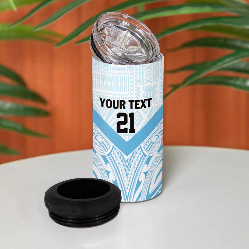 Fiji Football Custom 4 in 1 Can Cooler Tumbler Bula Boys Go Champions