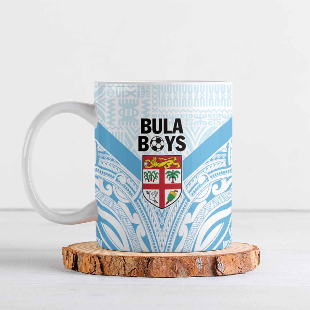 Fiji Football Custom Ceramic Mug Bula Boys Go Champions - Polynesian Pride