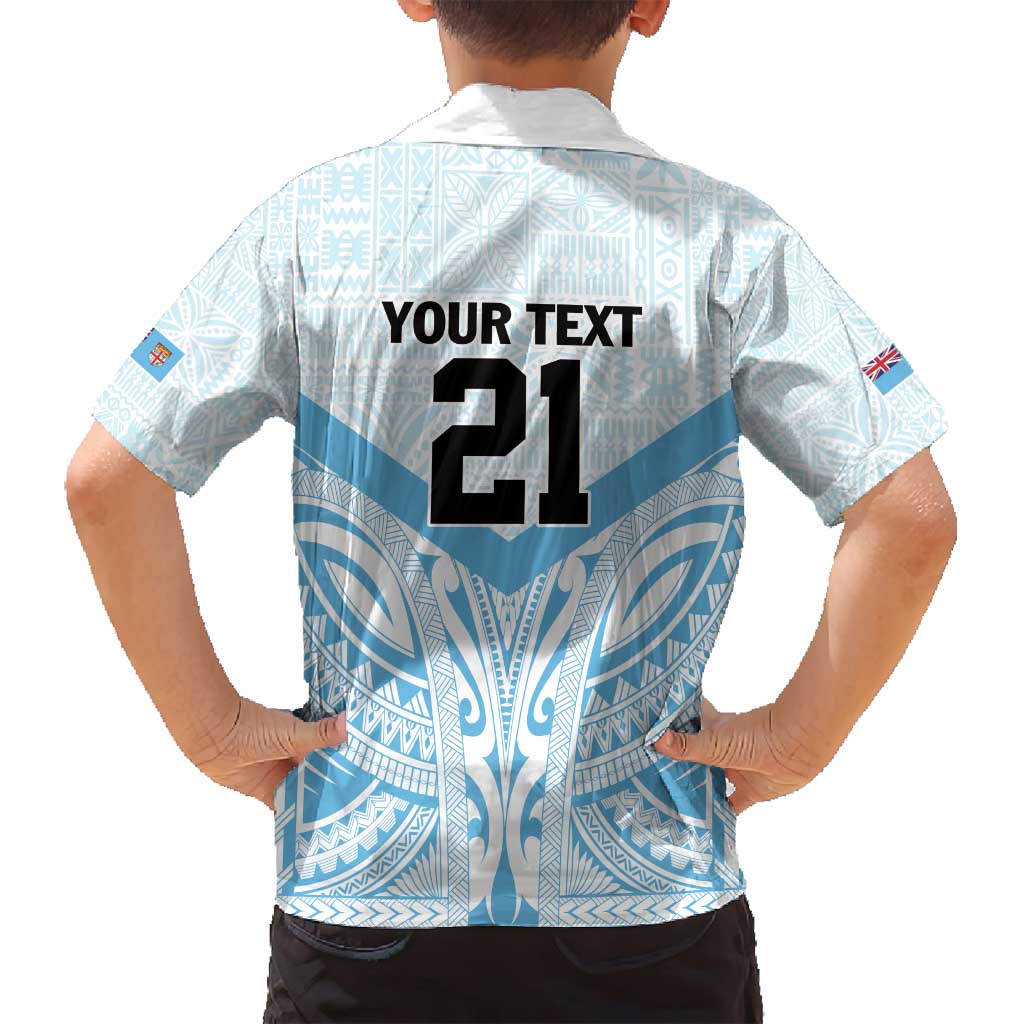 Fiji Football Custom Family Matching Off Shoulder Short Dress and Hawaiian Shirt Bula Boys Go Champions LT9 - Polynesian Pride