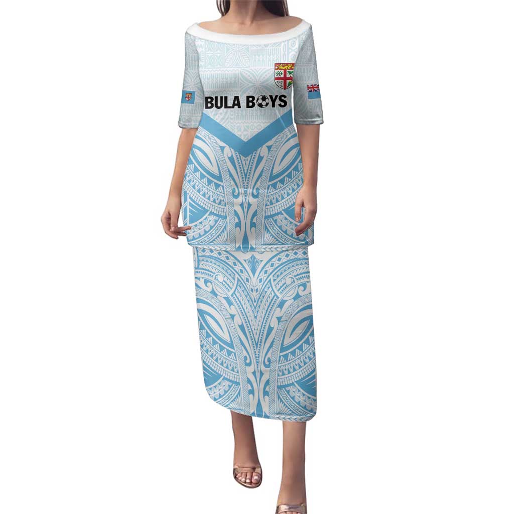 Fiji Football Custom Family Matching Puletasi and Hawaiian Shirt Bula Boys Go Champions