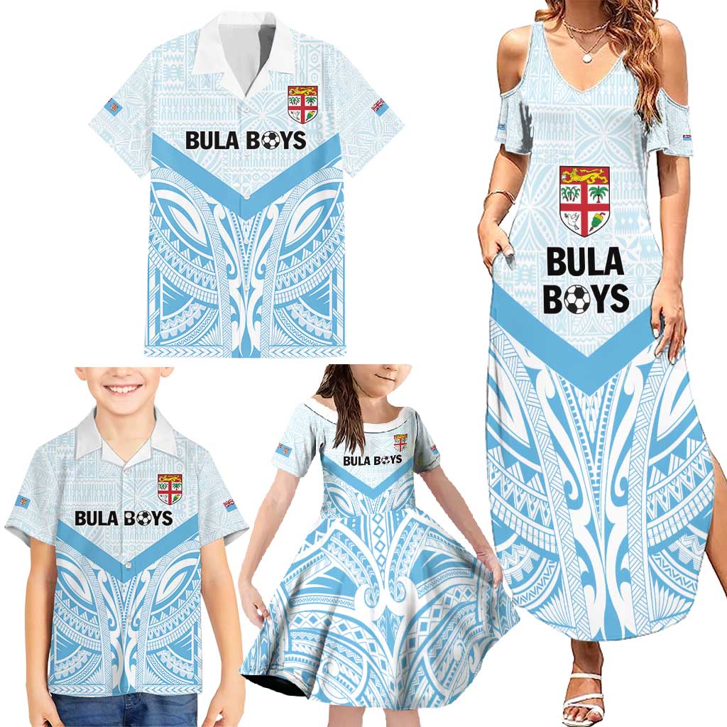 Fiji Football Custom Family Matching Summer Maxi Dress and Hawaiian Shirt Bula Boys Go Champions LT9 - Polynesian Pride