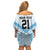 Fiji Football Custom Off Shoulder Short Dress Bula Boys Go Champions