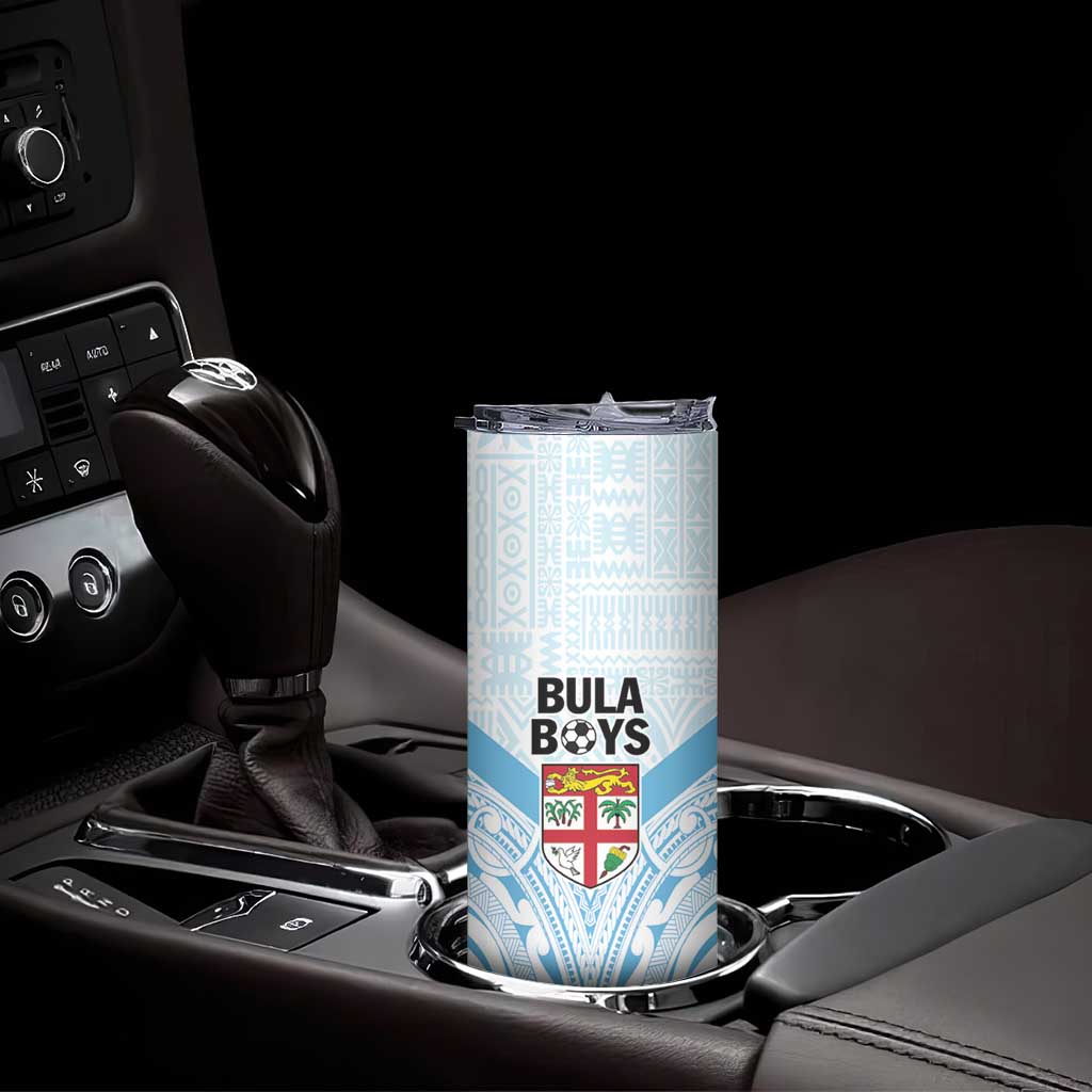 Fiji Football Custom Skinny Tumbler Bula Boys Go Champions