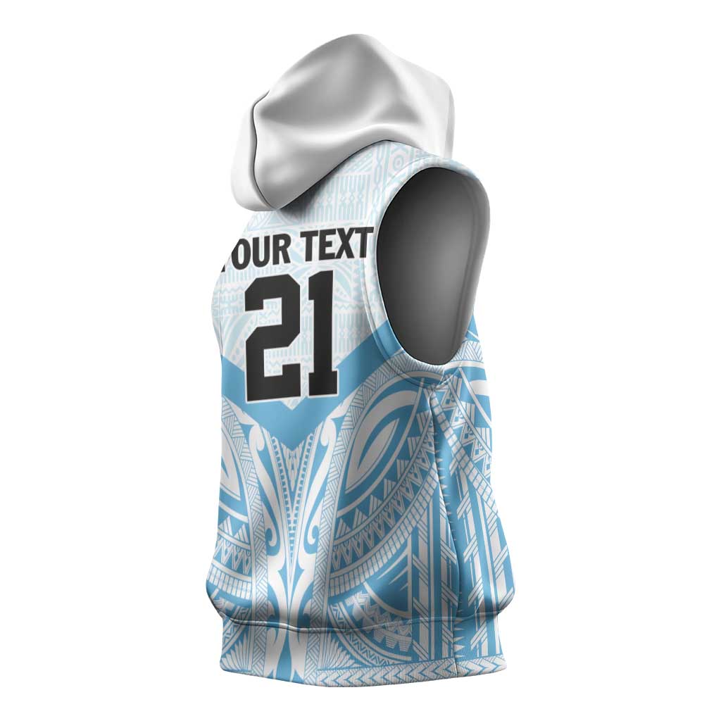 Fiji Football Custom Sleeveless Hoodie Bula Boys Go Champions - Polynesian Pride