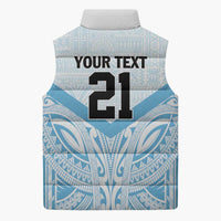 Fiji Football Custom Sleeveless Puffer Jacket Bula Boys Go Champions - Polynesian Pride