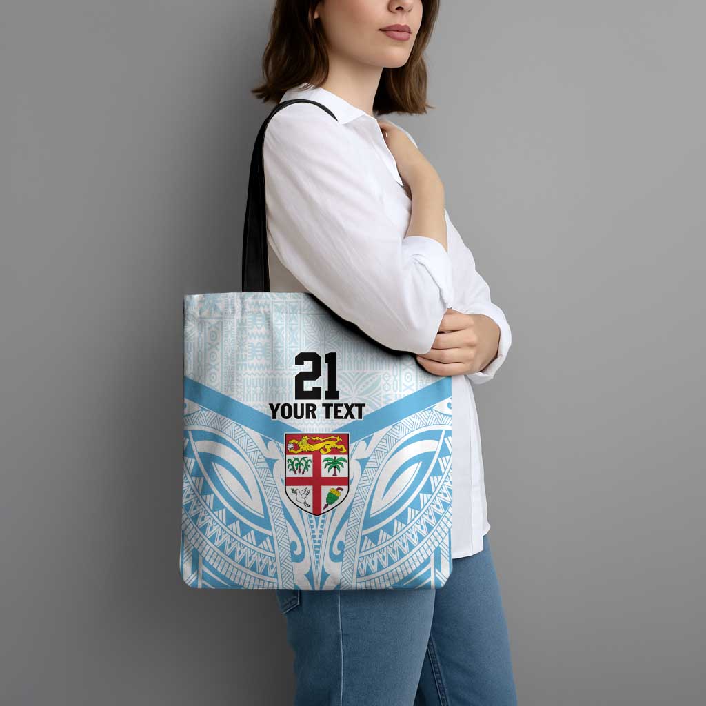 Fiji Football Custom Tote Bag Bula Boys Go Champions - Polynesian Pride