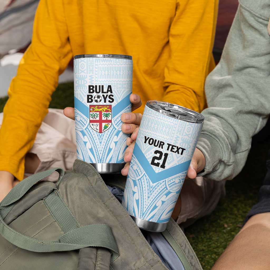 Fiji Football Custom Tumbler Cup Bula Boys Go Champions