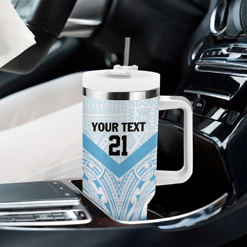 Fiji Football Custom Tumbler With Handle Bula Boys Go Champions