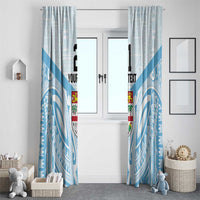 Fiji Football Custom Window Curtain Bula Boys Go Champions