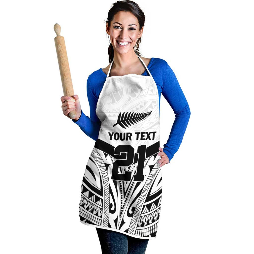 New Zealand Football Custom Apron All White Fern Go Champions - Polynesian Pride