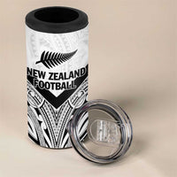 New Zealand Football Custom 4 in 1 Can Cooler Tumbler All White Fern Go Champions LT9 - Polynesian Pride