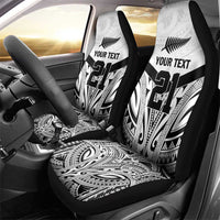 New Zealand Football Custom Car Seat Cover All White Fern Go Champions LT9 - Polynesian Pride