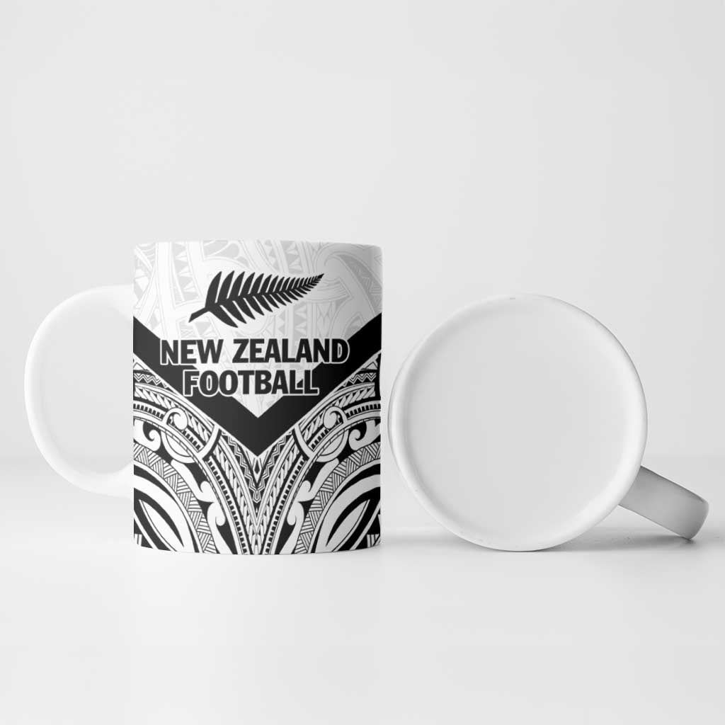 New Zealand Football Custom Ceramic Mug All White Fern Go Champions - Polynesian Pride