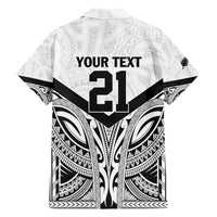 New Zealand Football Custom Family Matching Puletasi and Hawaiian Shirt All White Fern Go Champions LT9 - Polynesian Pride