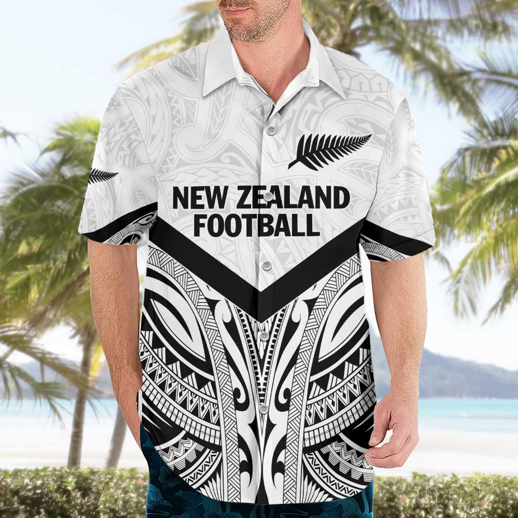 New Zealand Football Custom Hawaiian Shirt All White Fern Go Champions LT9 - Polynesian Pride