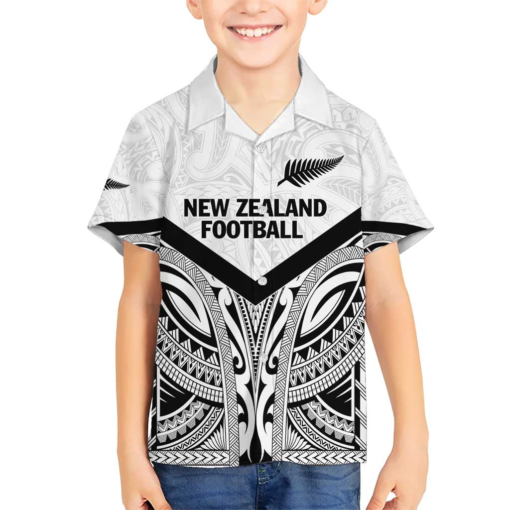 New Zealand Football Custom Hawaiian Shirt All White Fern Go Champions LT9 - Polynesian Pride