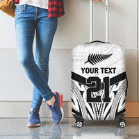 New Zealand Football Custom Luggage Cover All White Fern Go Champions LT9 - Polynesian Pride