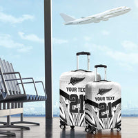 New Zealand Football Custom Luggage Cover All White Fern Go Champions LT9 - Polynesian Pride