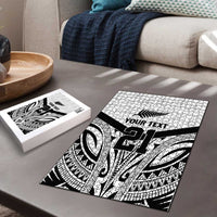 New Zealand Football Custom Puzzle All White Fern Go Champions - Polynesian Pride