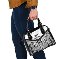 New Zealand Football Custom Shoulder Handbag All White Fern Go Champions