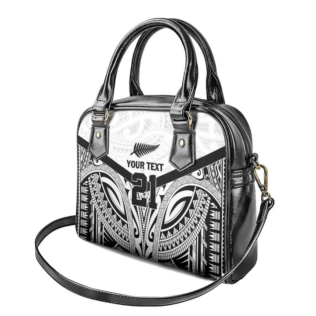 New Zealand Football Custom Shoulder Handbag All White Fern Go Champions