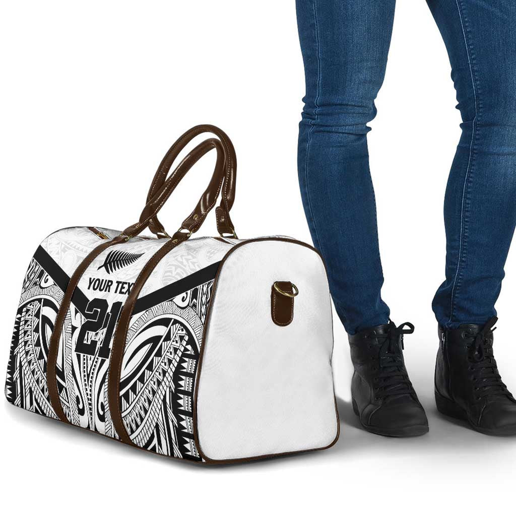 New Zealand Football Custom Travel Bag All White Fern Go Champions LT9 - Polynesian Pride