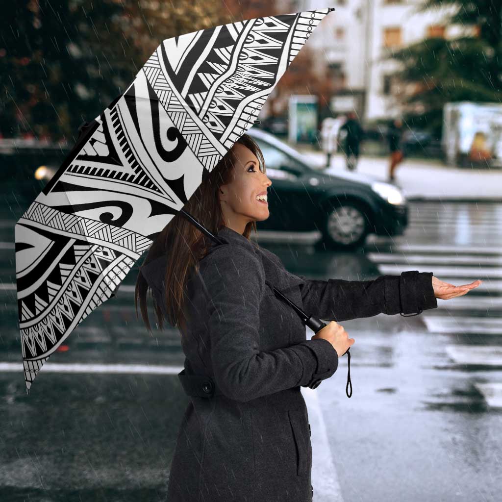 New Zealand Football Custom Umbrella All White Fern Go Champions - Polynesian Pride