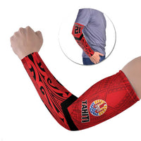 Tahiti Football Custom Arm Sleeves Toa Aito Go Champions - Polynesian Pride