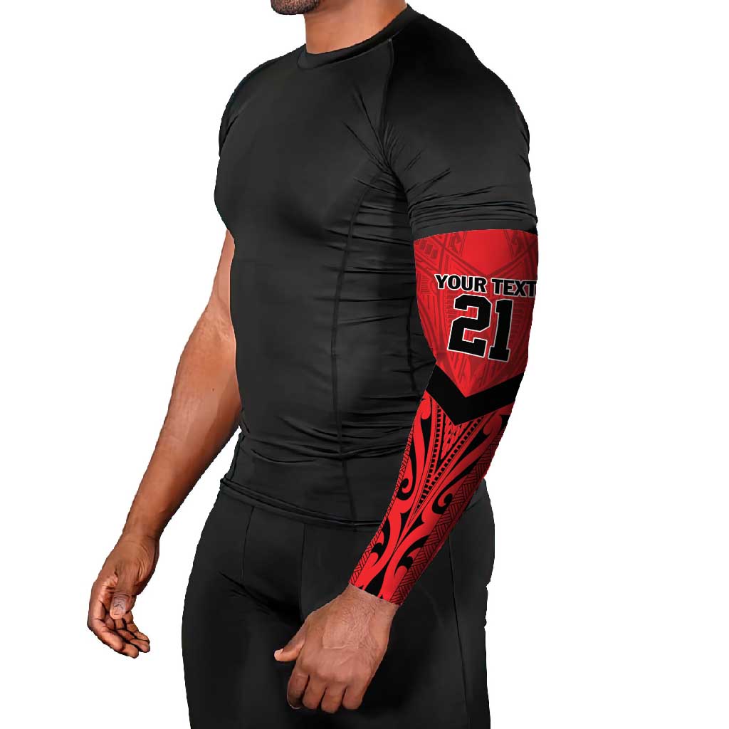 Tahiti Football Custom Arm Sleeves Toa Aito Go Champions - Polynesian Pride