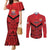 Tahiti Football Custom Couples Matching Mermaid Dress and Long Sleeve Button Shirt Toa Aito Go Champions