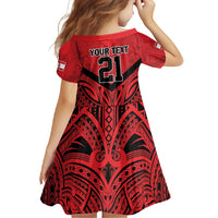 Tahiti Football Custom Family Matching Long Sleeve Bodycon Dress and Hawaiian Shirt Toa Aito Go Champions LT9 - Polynesian Pride