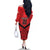 Tahiti Football Custom Family Matching Off The Shoulder Long Sleeve Dress and Hawaiian Shirt Toa Aito Go Champions