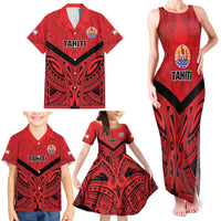 Tahiti Football Custom Family Matching Tank Maxi Dress and Hawaiian Shirt Toa Aito Go Champions LT9 - Polynesian Pride