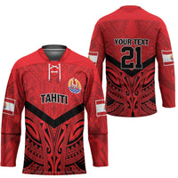 Tahiti Football Custom Hockey Jersey Toa Aito Go Champions - Polynesian Pride
