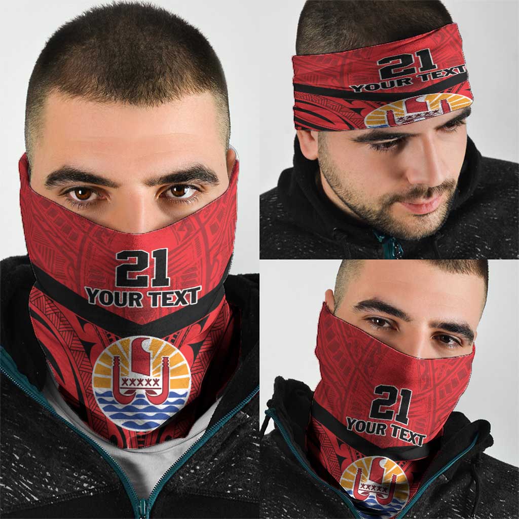 Tahiti Football Custom Neck Gaiter Toa Aito Go Champions LT9 - Polynesian Pride