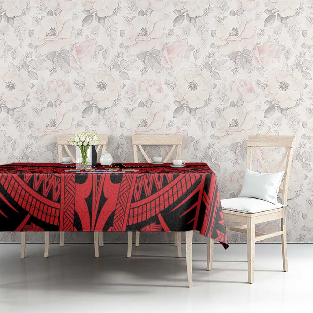 Tahiti Football Custom Tablecloth Toa Aito Go Champions