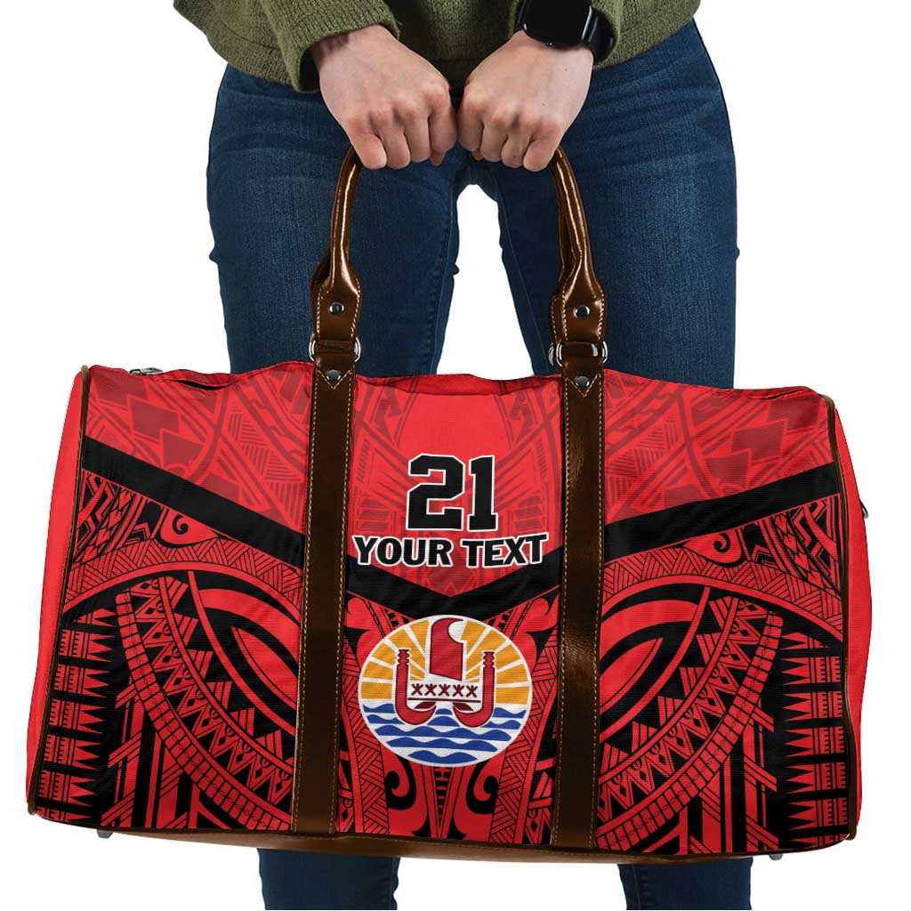 Tahiti Football Custom Travel Bag Toa Aito Go Champions - Polynesian Pride