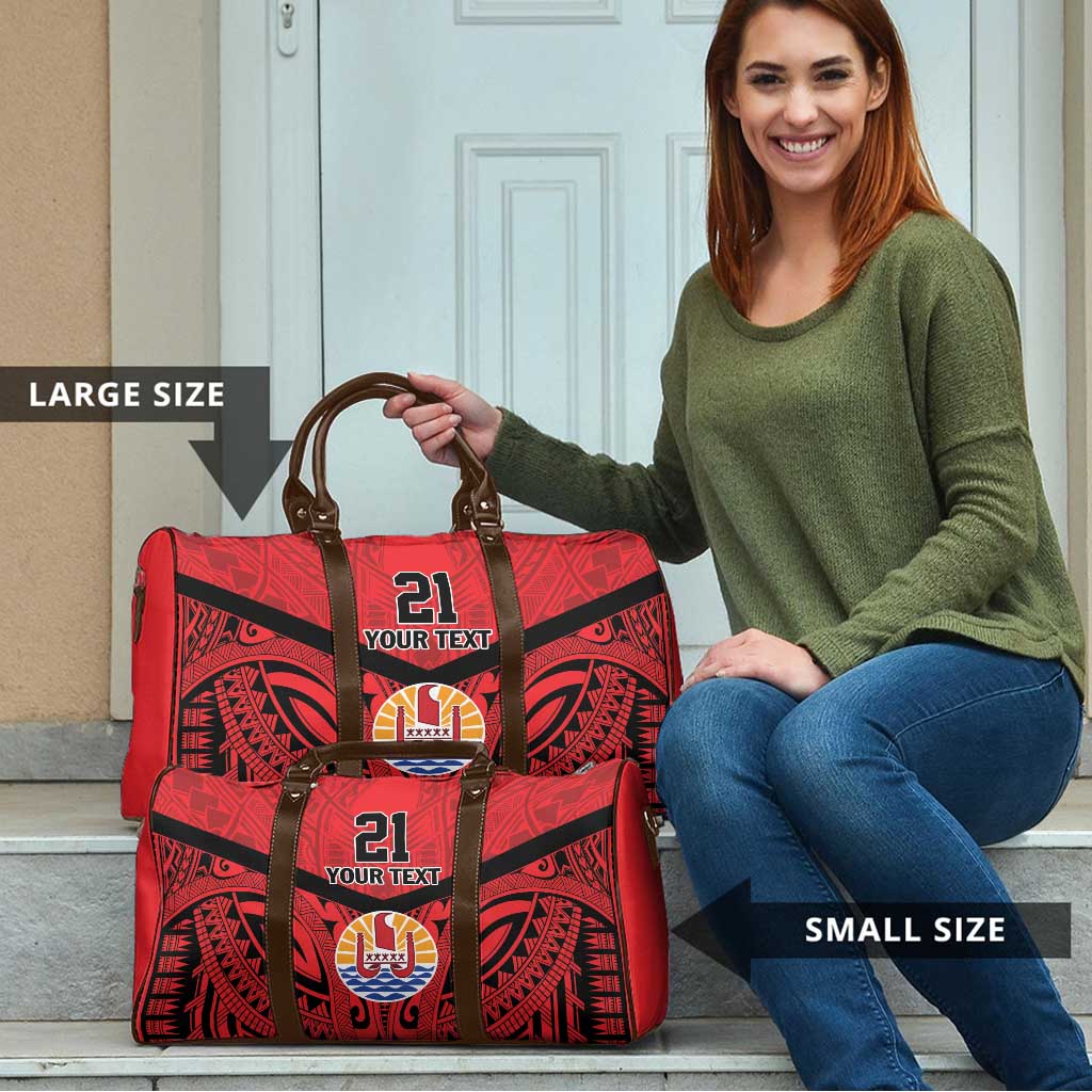 Tahiti Football Custom Travel Bag Toa Aito Go Champions - Polynesian Pride