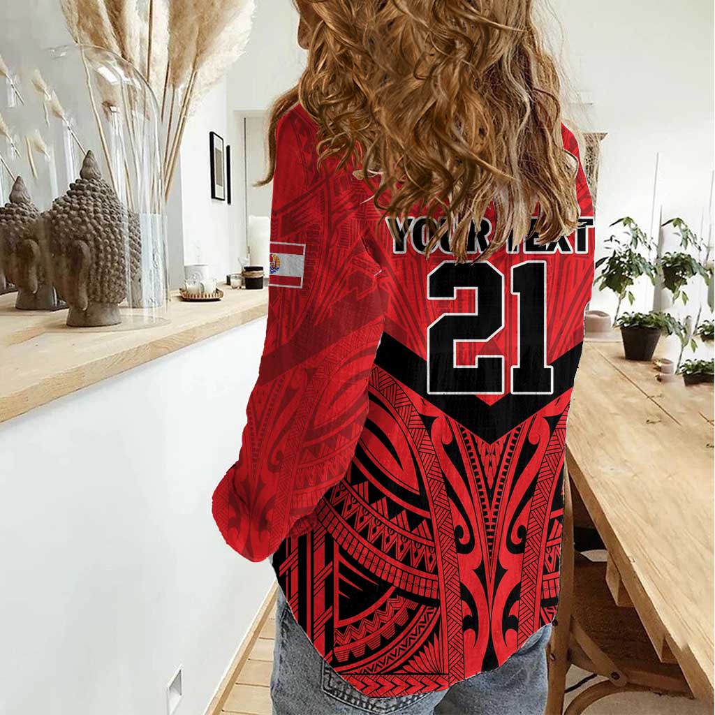Tahiti Football Custom Women Casual Shirt Toa Aito Go Champions