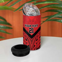 New Caledonia-Tahiti Football Custom 4 in 1 Can Cooler Tumbler Together Go Champions LT9 - Polynesian Pride