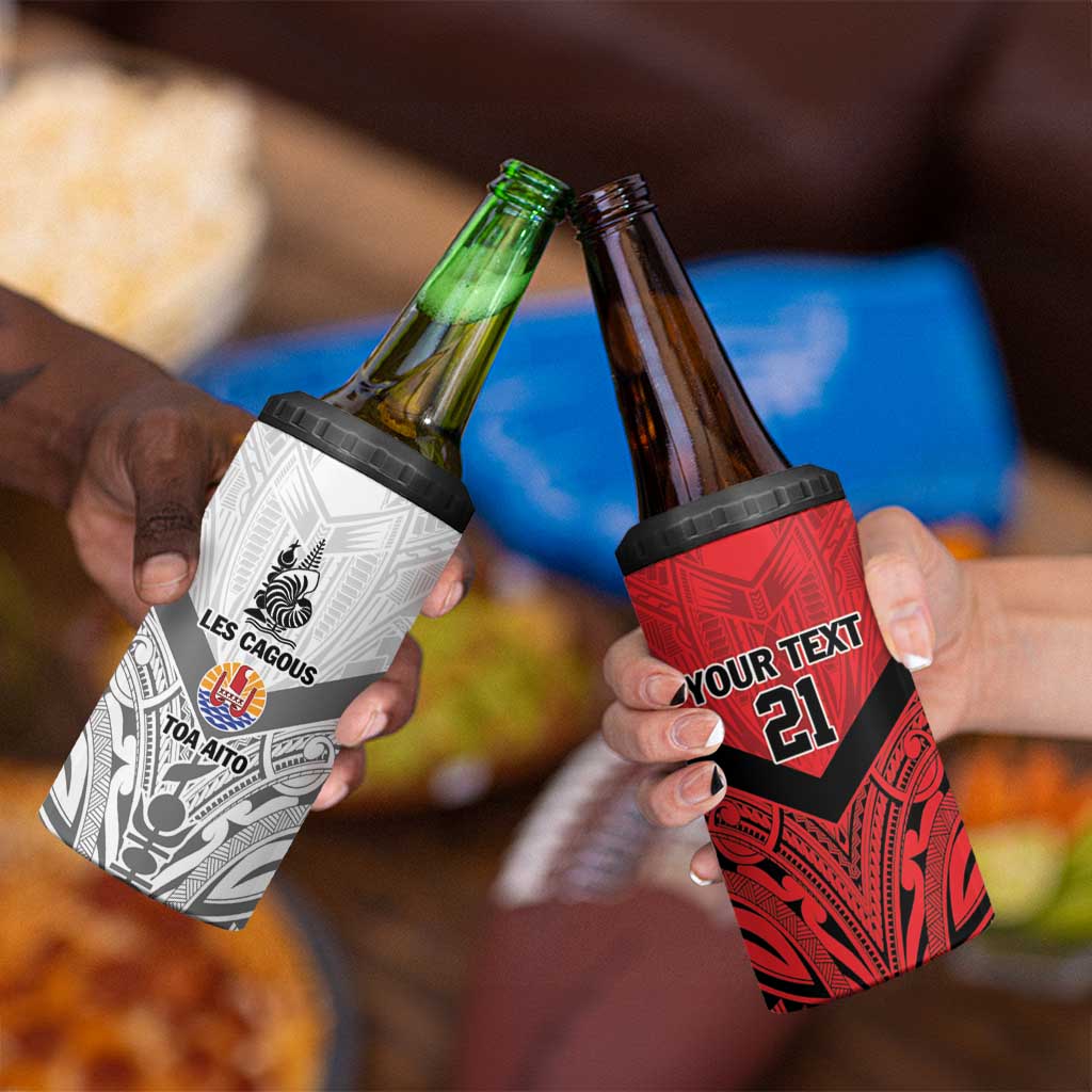 New Caledonia-Tahiti Football Custom 4 in 1 Can Cooler Tumbler Together Go Champions LT9 - Polynesian Pride