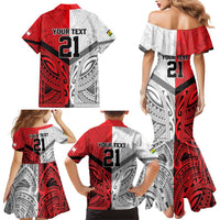 New Caledonia-Tahiti Football Custom Family Matching Mermaid Dress and Hawaiian Shirt Together Go Champions LT9 - Polynesian Pride