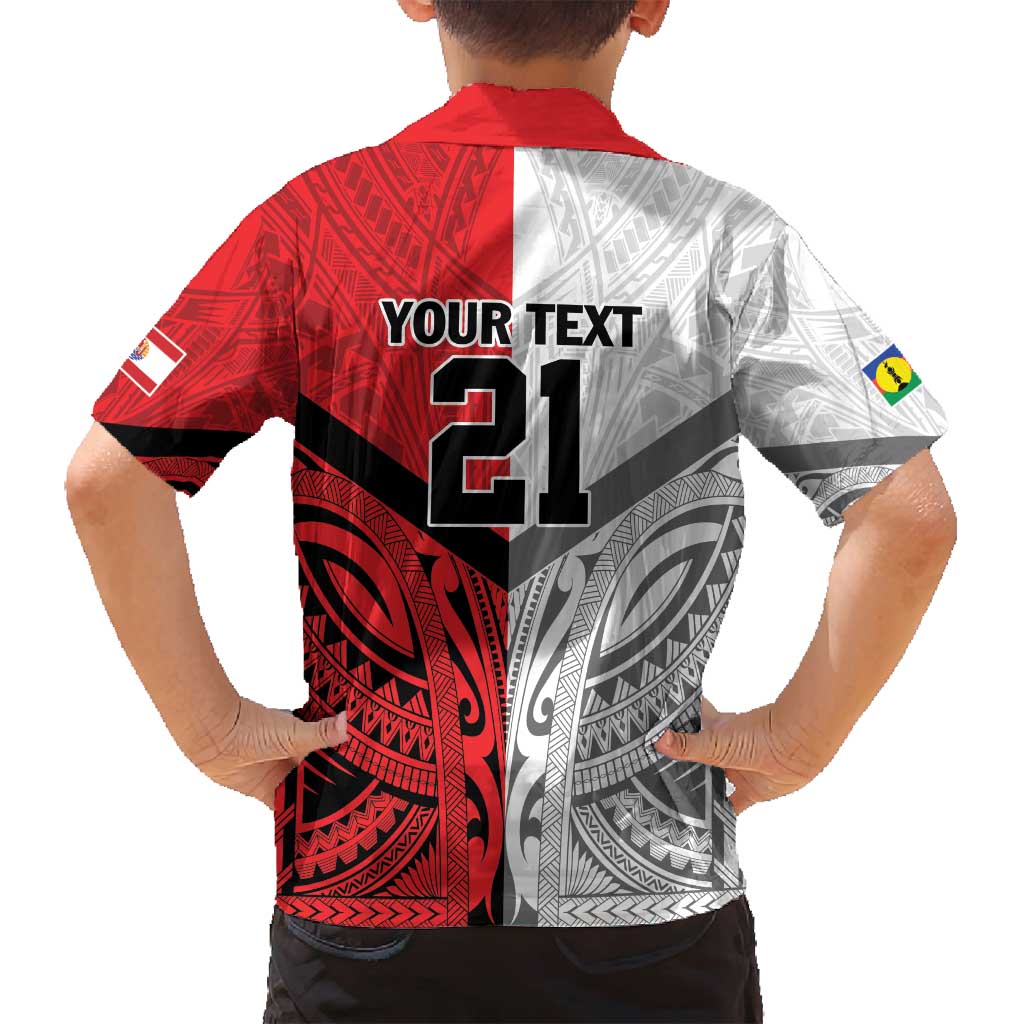 New Caledonia-Tahiti Football Custom Family Matching Puletasi and Hawaiian Shirt Together Go Champions LT9 - Polynesian Pride